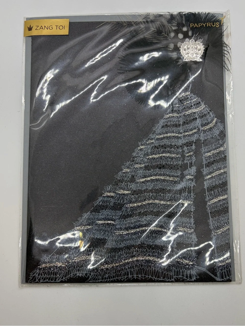 Rare Papyrus x Zang Toi Couture Dress Blank Greeting Card with Envelope NIP
